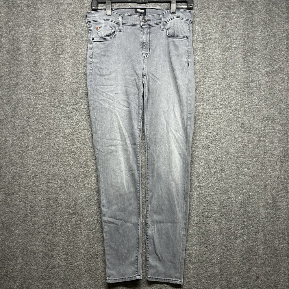 Hudson Jeans Womens Size 29 Krista Ankle‎ Super Skinny Gray Stretch Denim